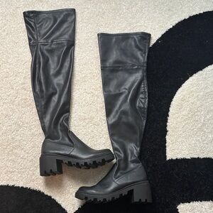 Black Over-the-Knee Women's Boots